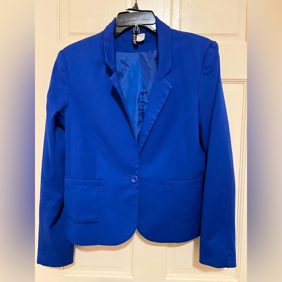 H&M Jackets & Coats Hm Womens Royal Blue Blazer In A Size 2 Poshmark